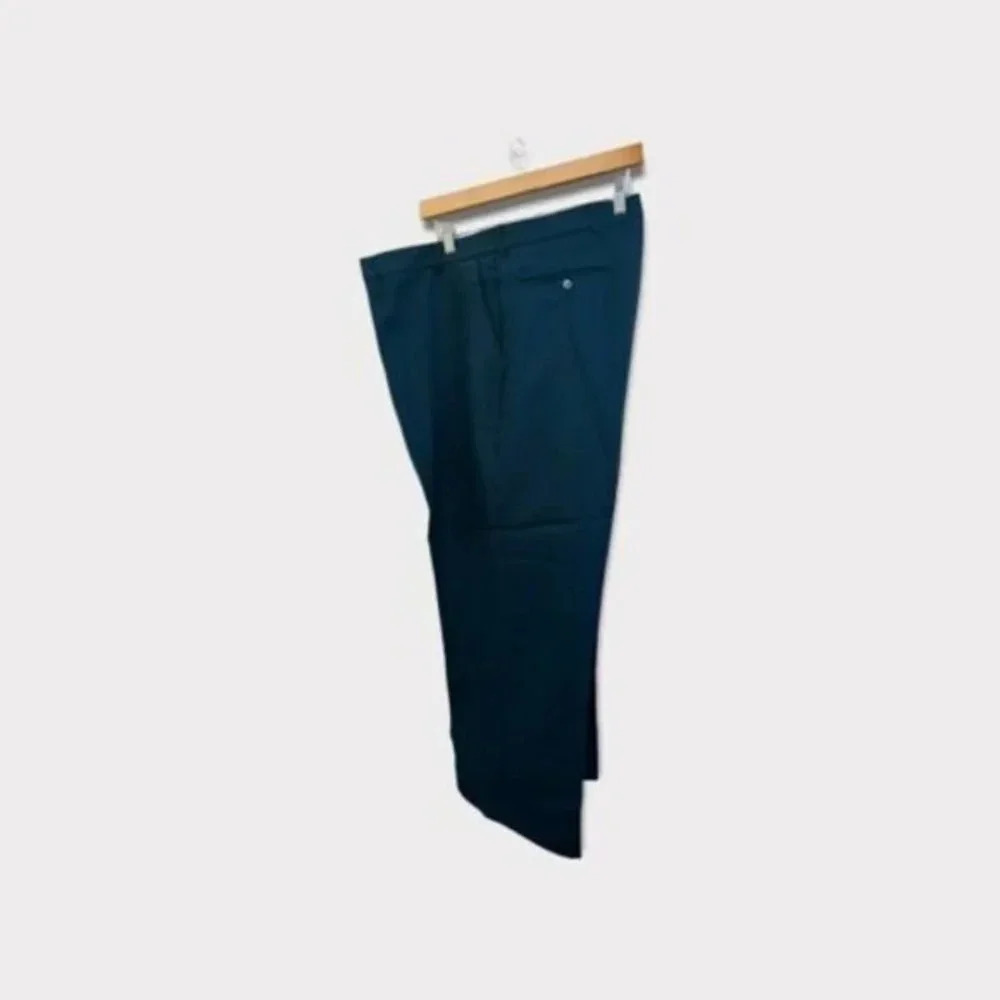 Haband Mens Executive Division Garbadine Dress Slacks Green Hemmed Size 50 x‎ 25 - Picture 3 of 5